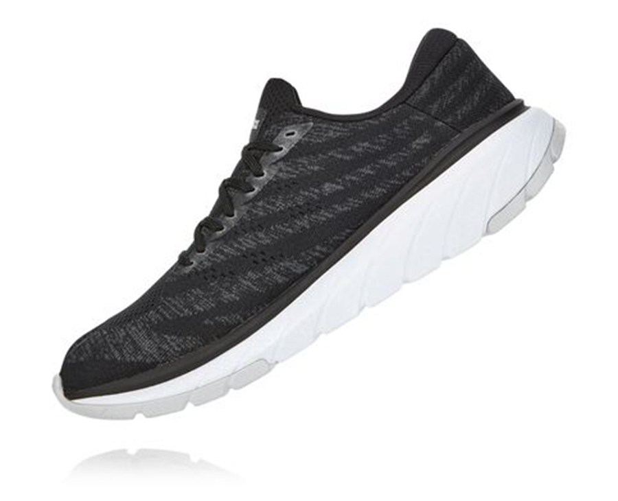 Hoka One One Cavu 3 Löparskor Herr - Svarta/Vita - HZRMQ-8672